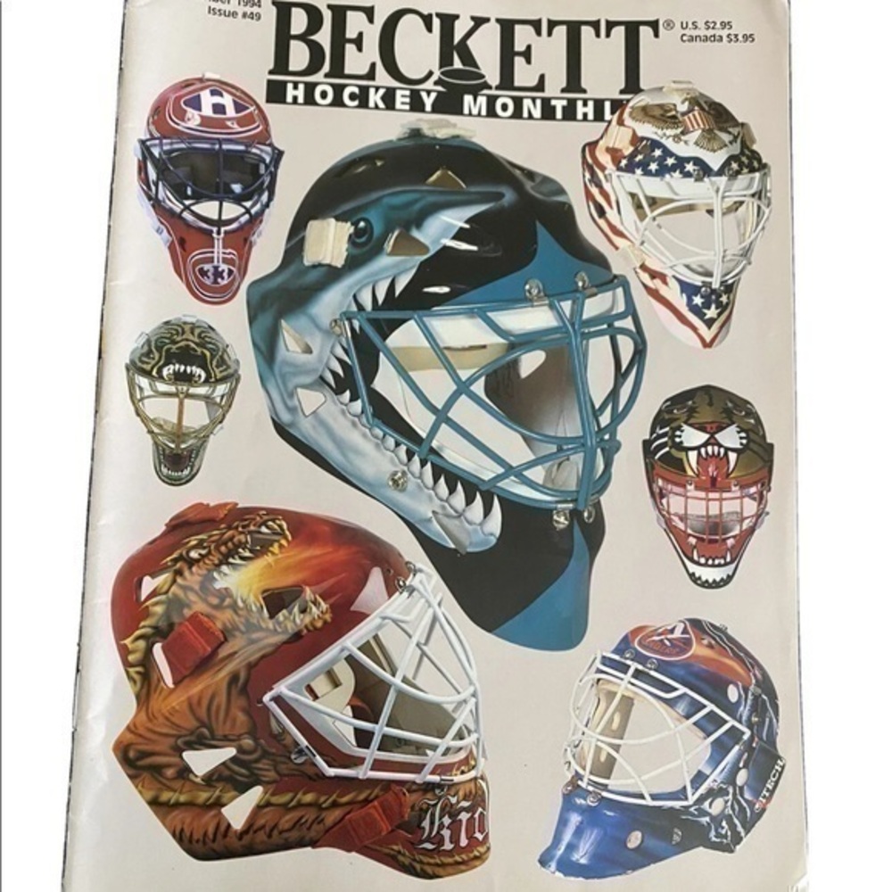 Vintage Beckett Hockey Monthly #49 November 1994
Sharks Canadiens Islanders Mask